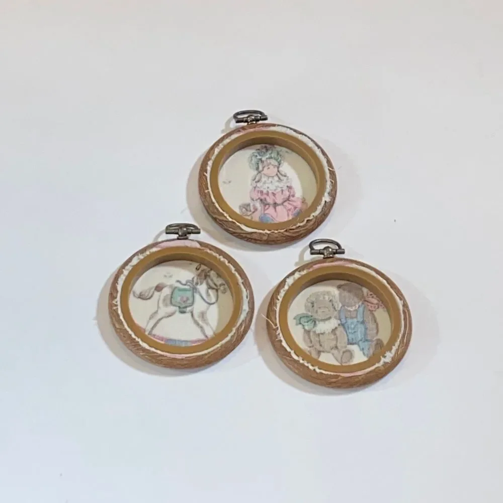 Adorable Wooden Toy Ornaments Set